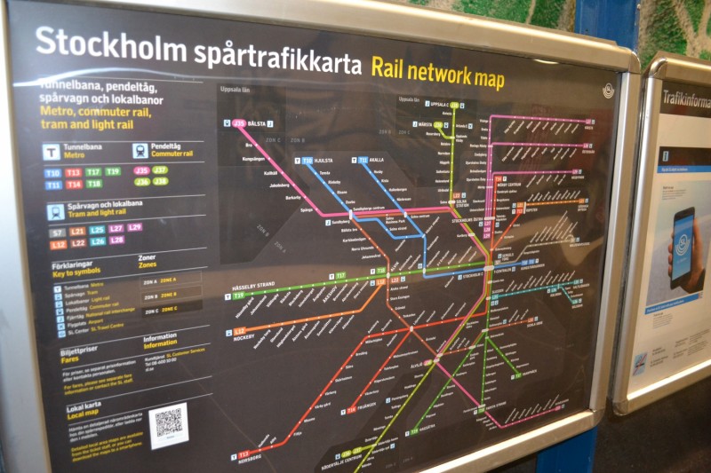 Stockholm metróvonalai